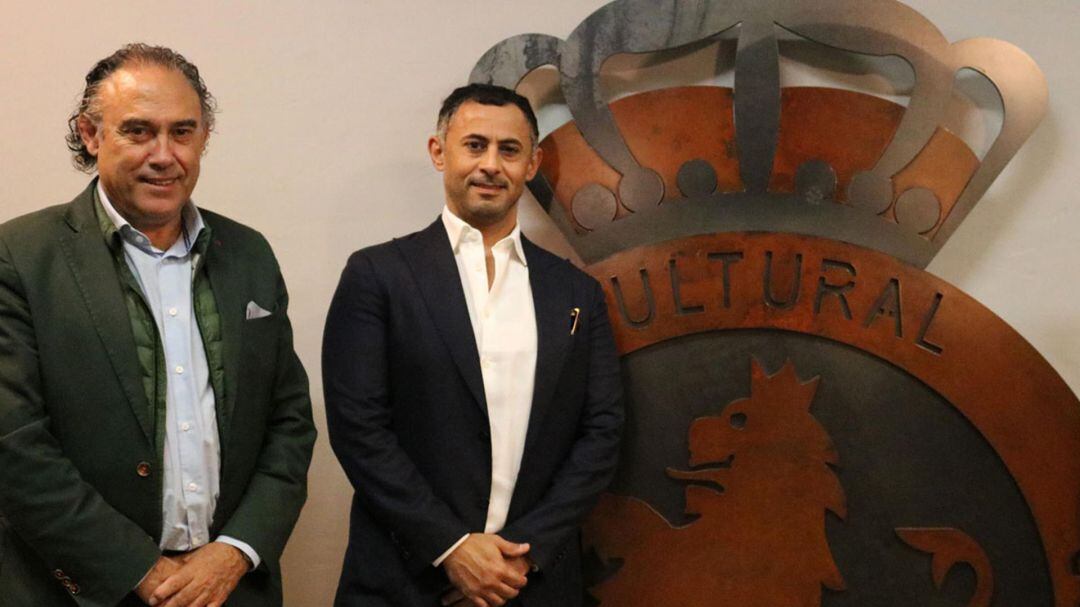 Llamazares, junto al presidente Khalifa Al Suwadi, respaldó el apoyo de Aspire,