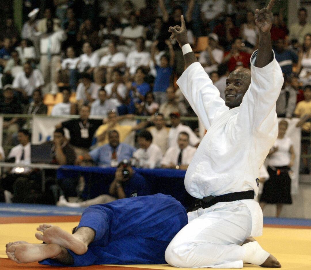 Mario Sabino, durante un combate