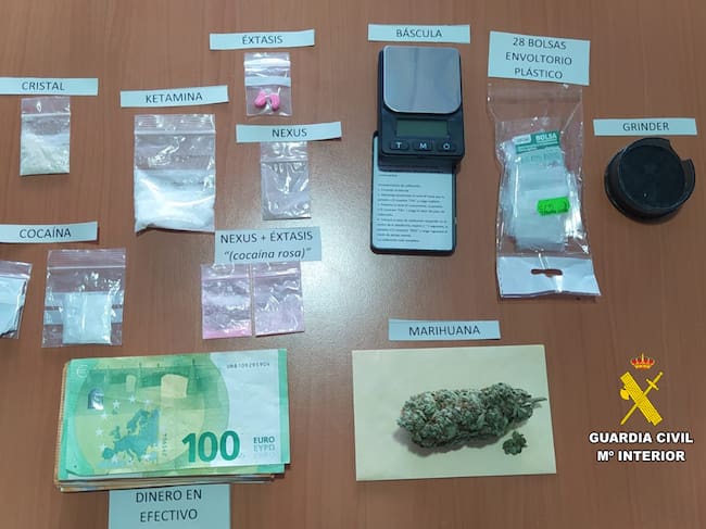 Imagen de la droga incautada en este operativo