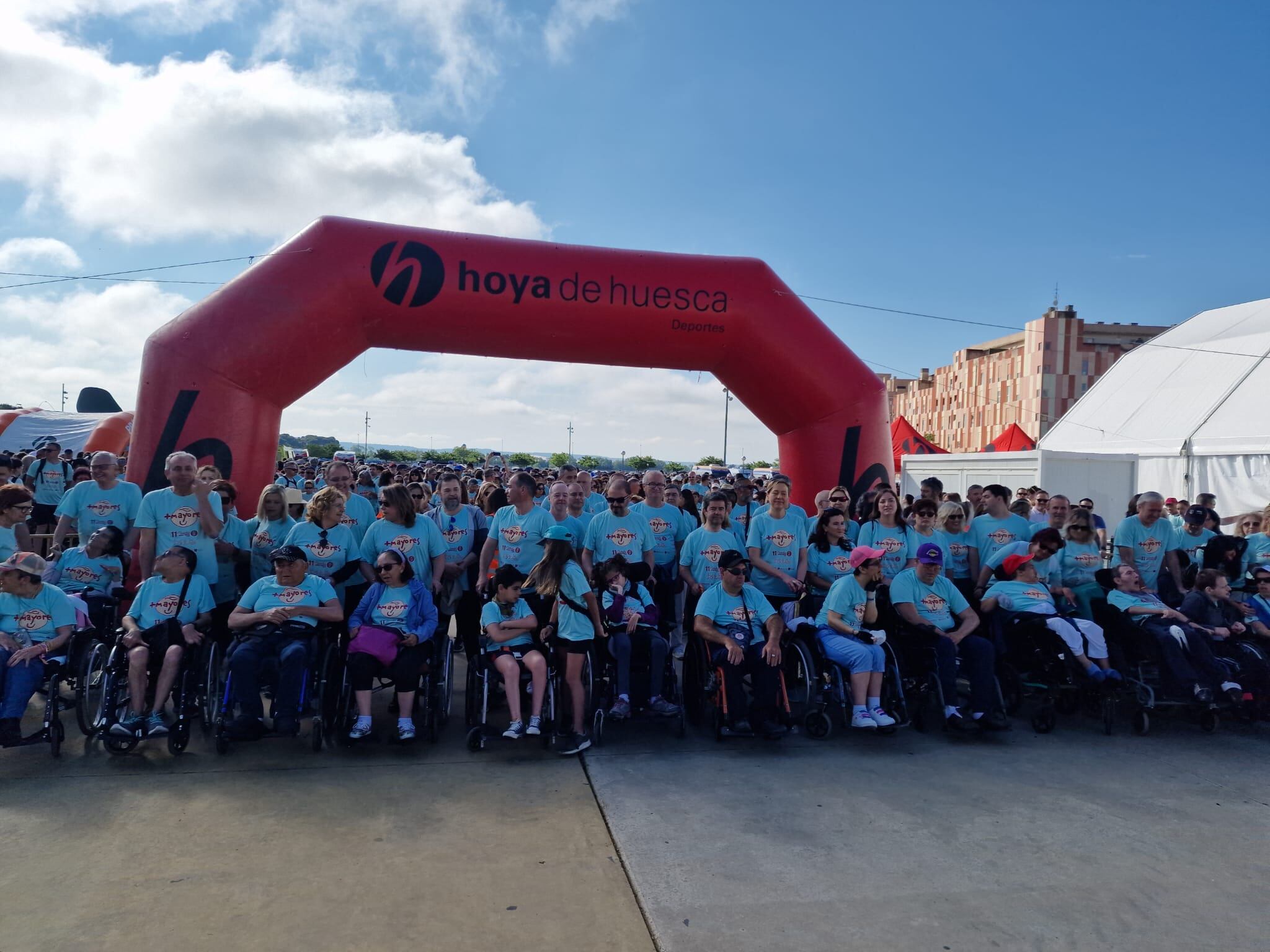 Línea de salida de la Marcha Aspace