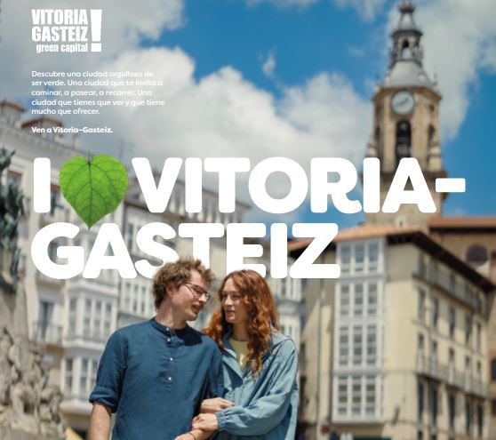 Cartel de la campaña turística &#039;I love/like Vitoria-Gasteiz&#039; / Ayuntamiento de Vitoria