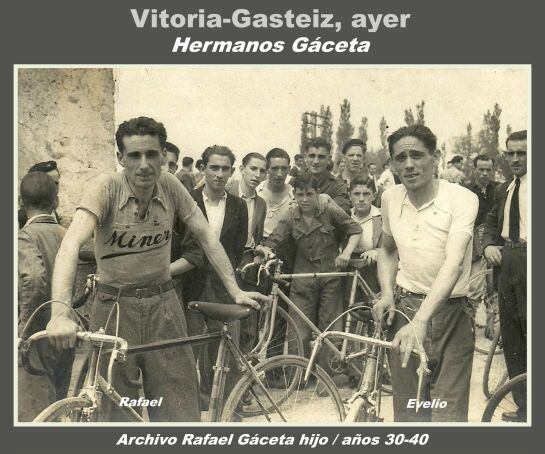 HERMANOS GÁCETA. CICLISTAS