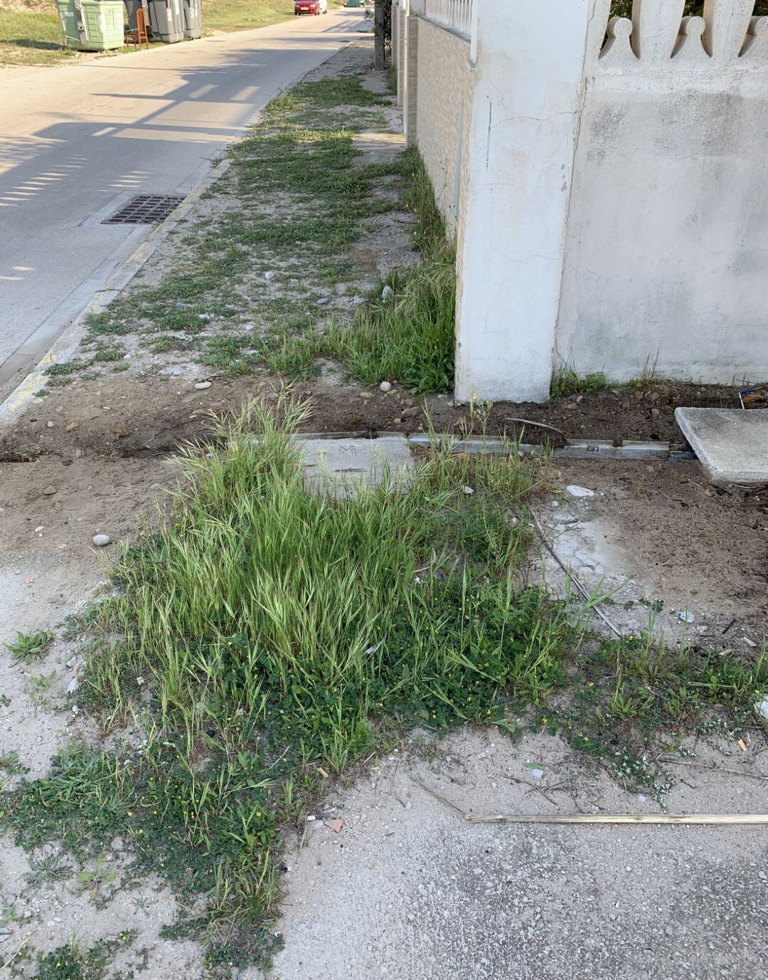 Aceras en el distrito de Marenys