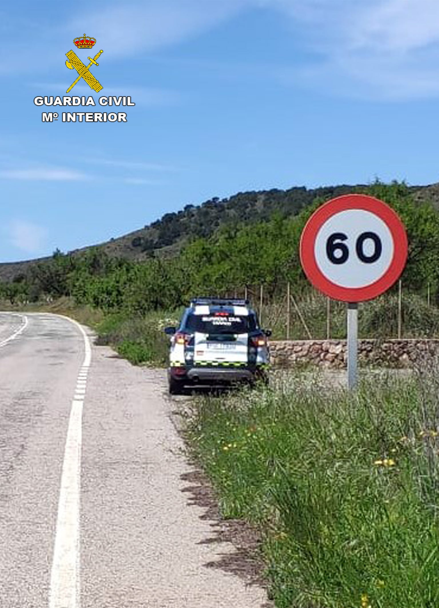 La Guardia Civil investiga al conductor de una motocicleta por triplicar la velocidad máxima