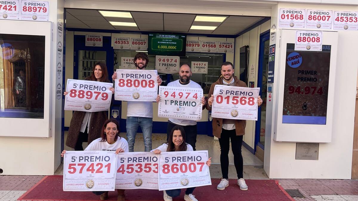 Dos administraciones de Lotería de Valencia reparten el gordo de El Niño y del sorteo de Navidad el mismo año