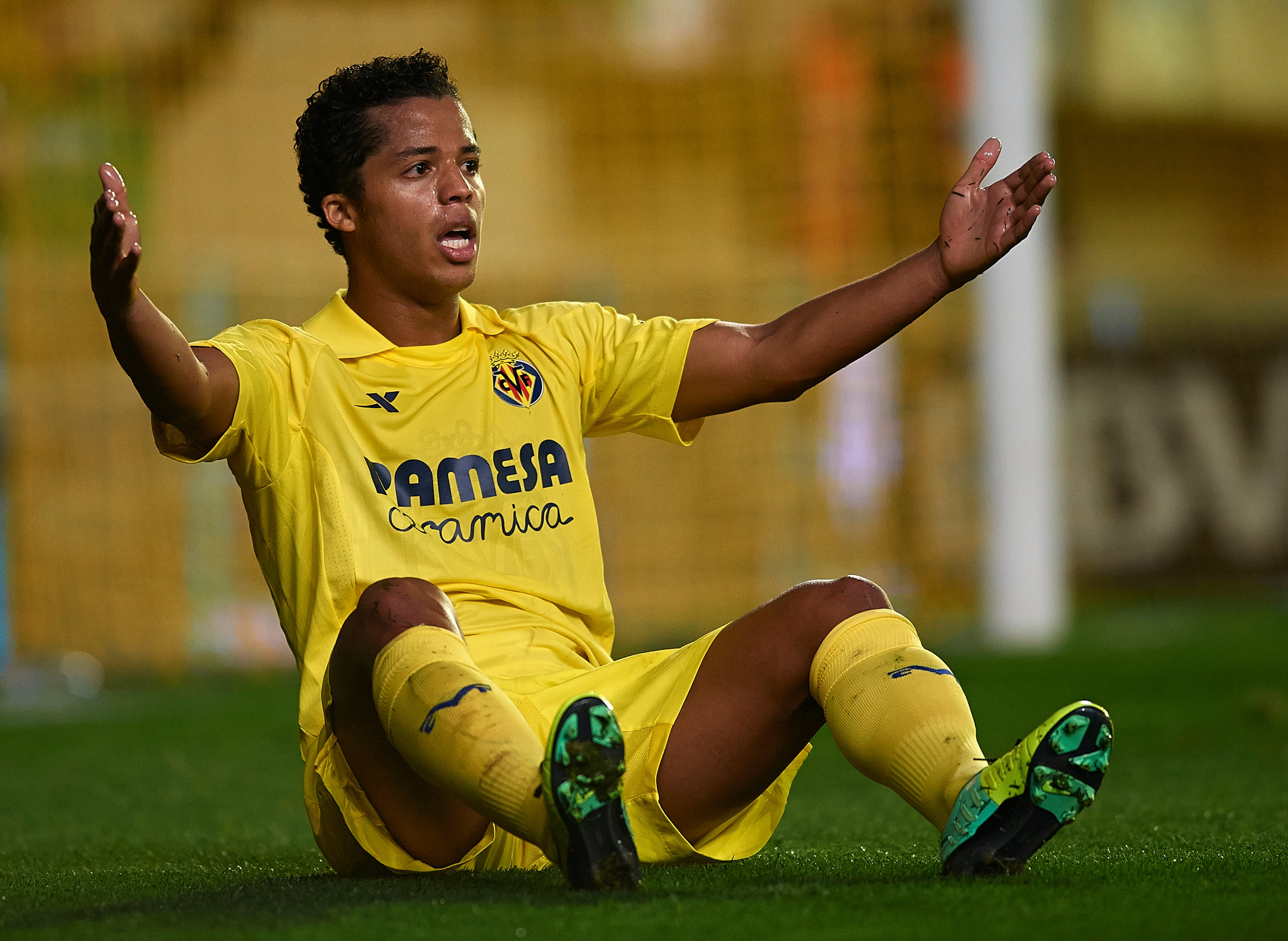 Giovani dos Santos, durante su etapa en el Villarreal CF