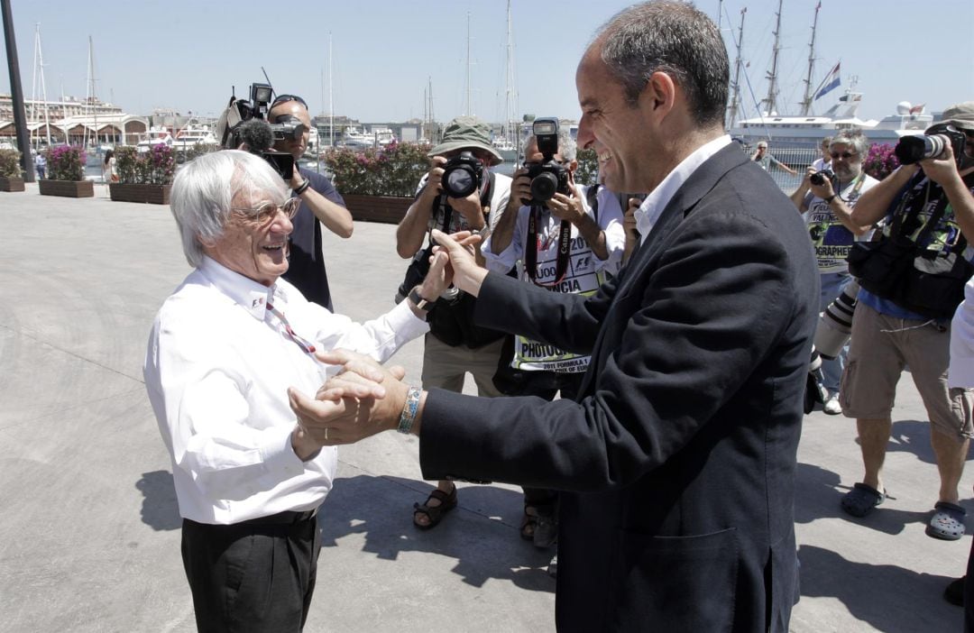 Francisco Camps y Bernie Ecclestone