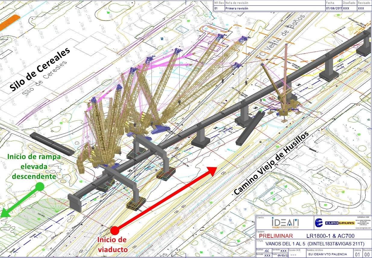 Así es el viaducto que Adif pretende levantar en Palencia