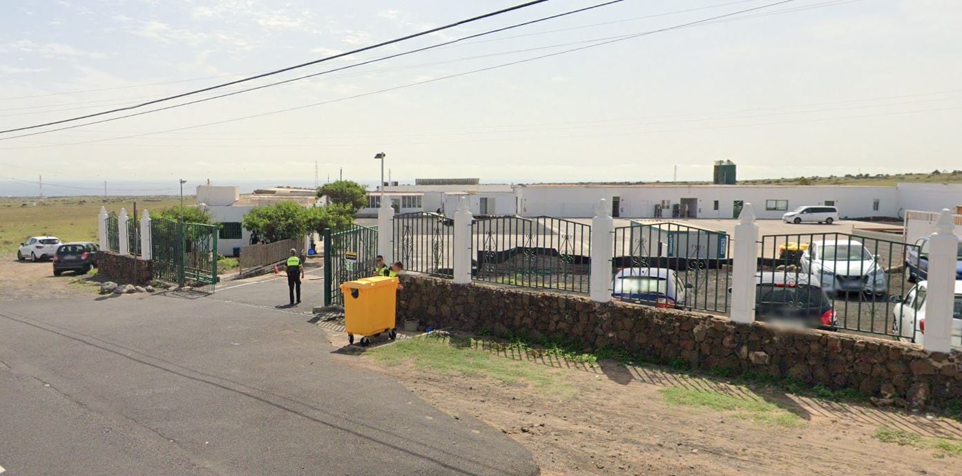 Centro de acogida de migrantes &#039;Montaña Mina&#039;, ubicado en la carretera entre Arrecife y San Bartolomé, en Lanzarote.