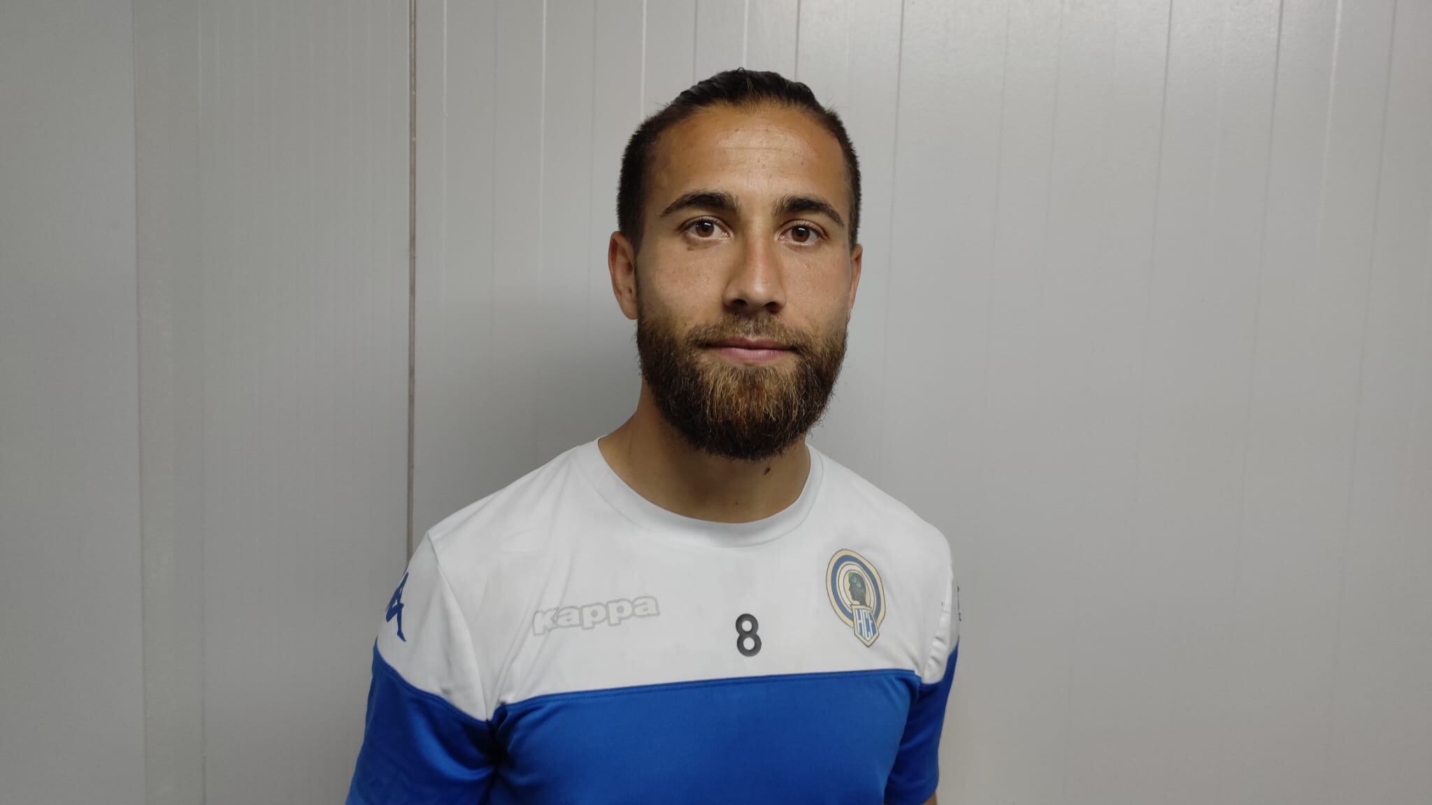 Borja Díaz, jugador del Hércules CF, en las instalaciones de Fontcalent