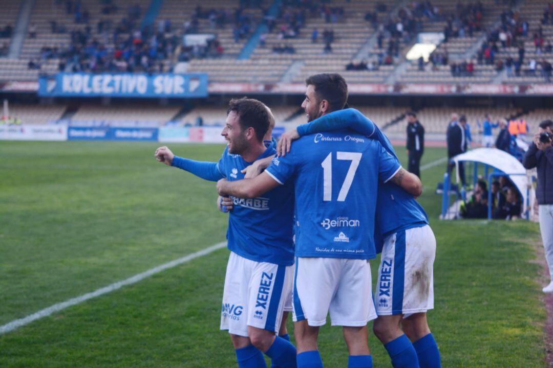 Imagen de un partido del Xerez DFC esta temporada