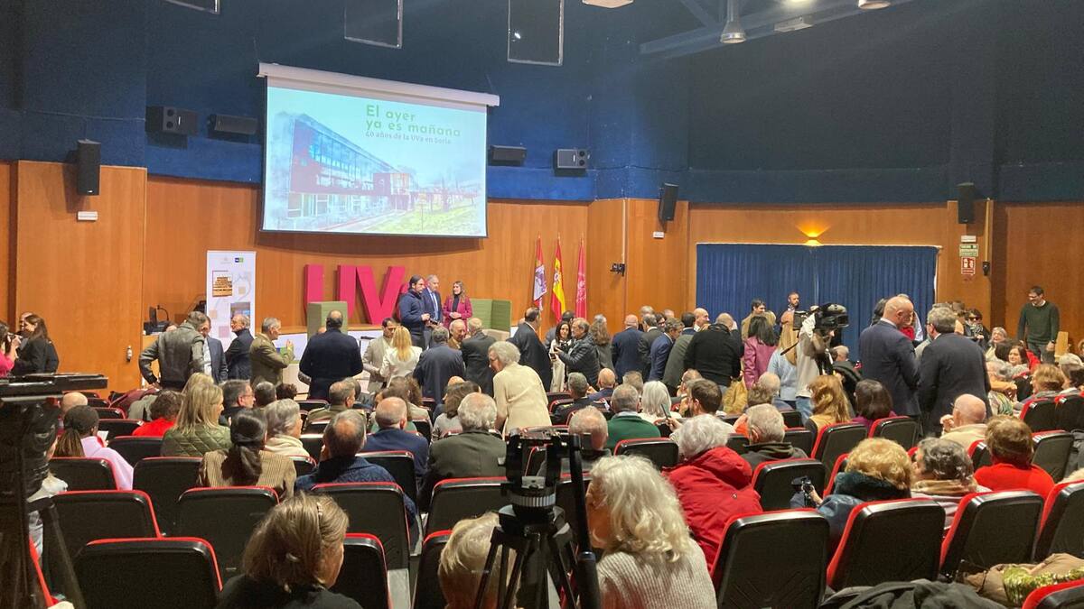 Rector de la UVa y Vicerrector del Campus de Soria en el 40 aniversario de la institución