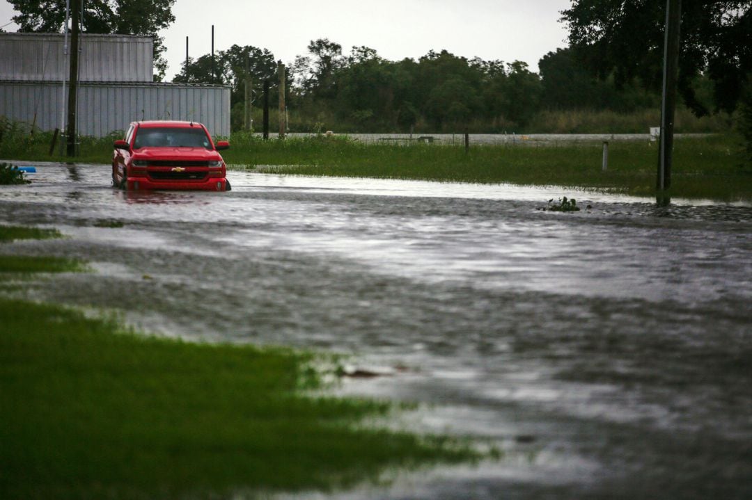 Imagen en Louisiana, que se prepara para la llegada del huracán Laura. 