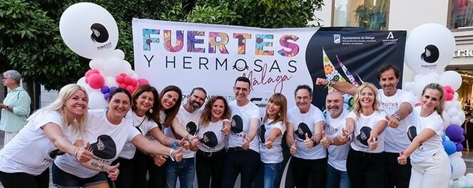 Fuertes y Hermosas se ha celebrado este sábado en la plaza de la Constitución de Málaga