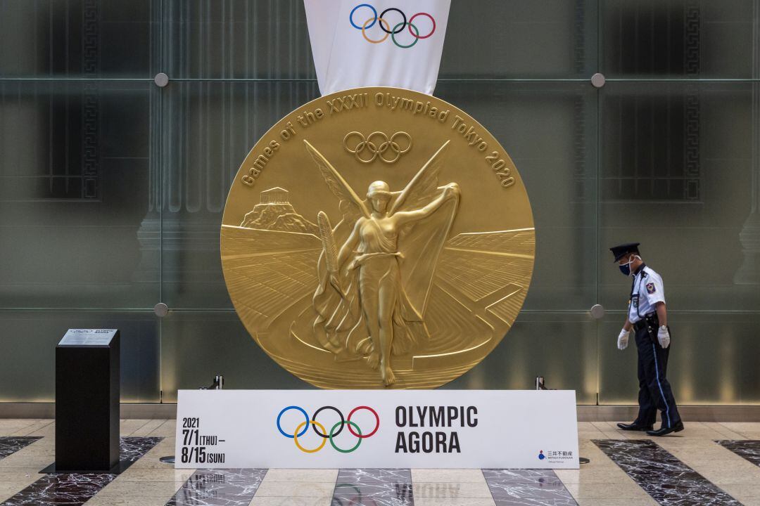 Diseño de la medalla de oro de Tokio 2020