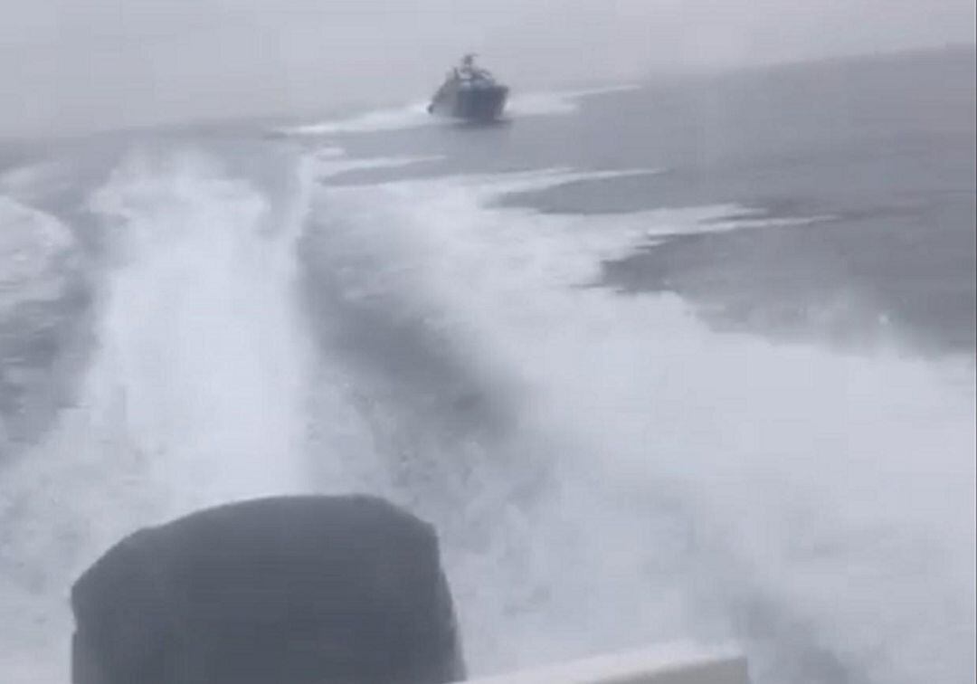 Un momento de la persecución.