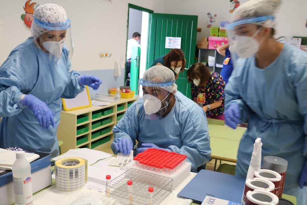 Uno de los cribados realizados en colegios de Lanzarote.