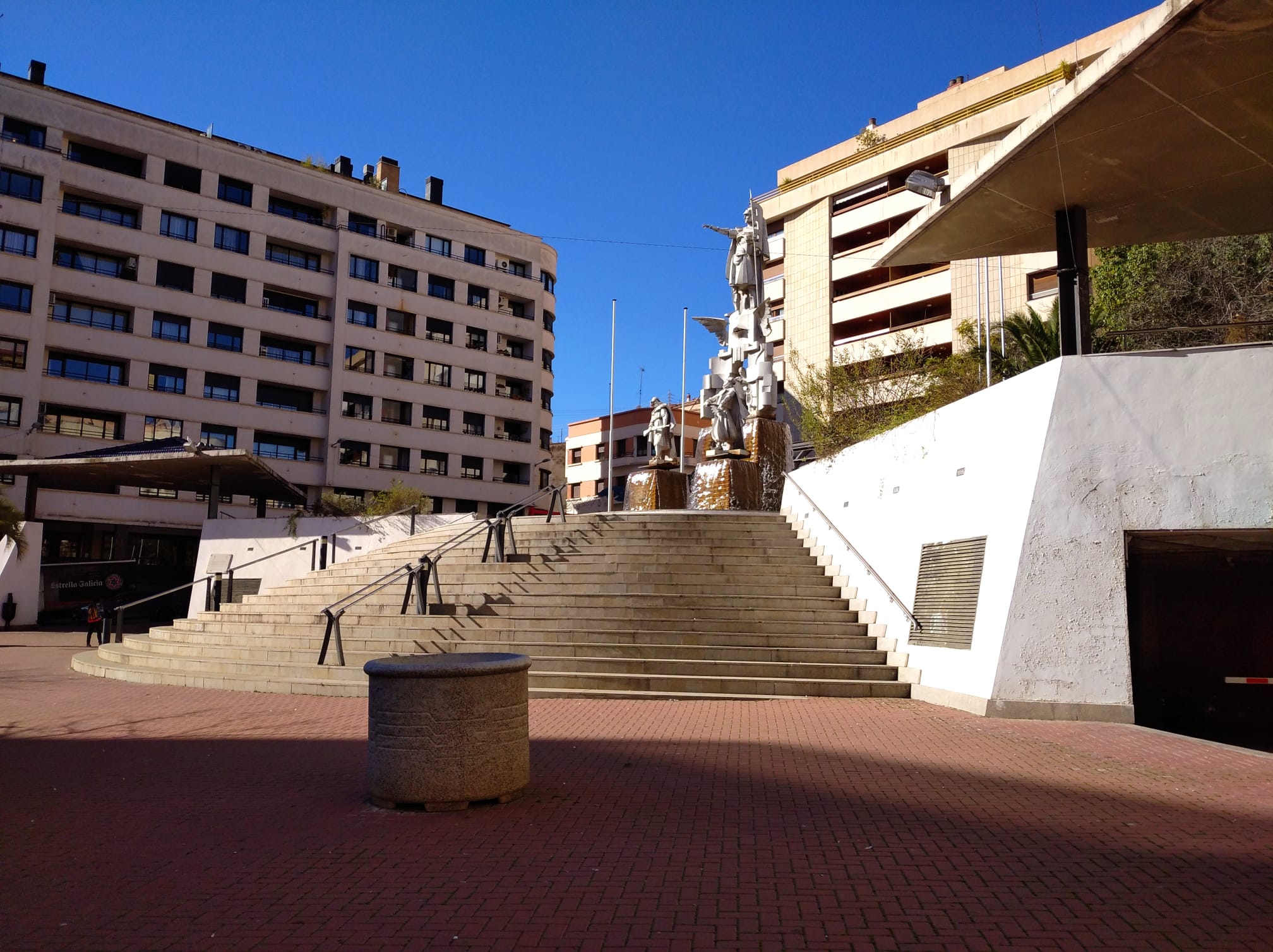 Superficie del parquing de La Rosaleda en la que se ha de reponer la zona verde por sentencia del TSJ