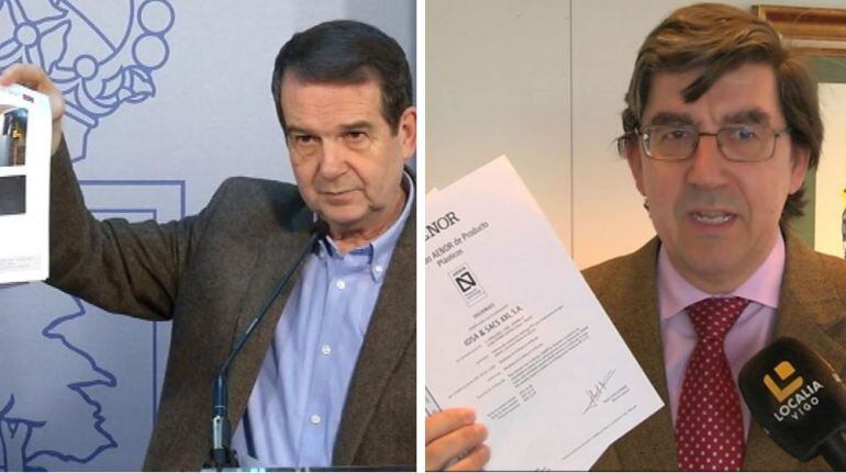 Abel Caballero, alcalde de Vigo, e Ignacio López-Chaves, delegado de la Xunta en Vigo.