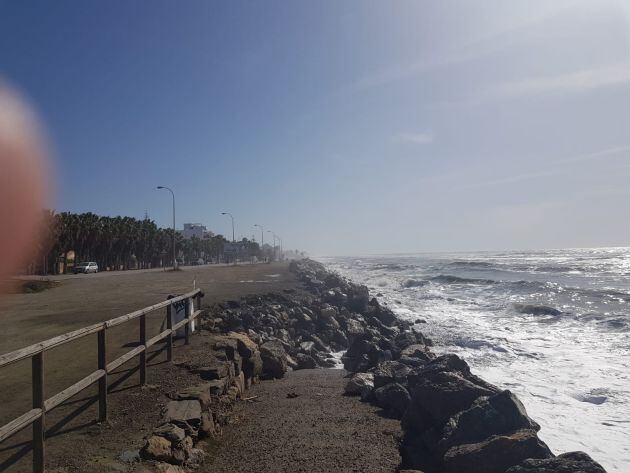 La playa de Chilches, en Vélez-Málaga, este miércoles
