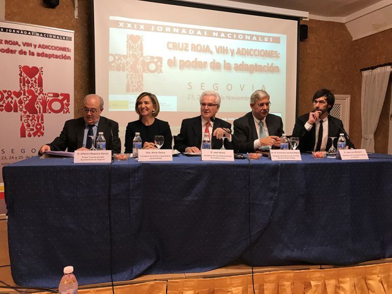 Inuaguración de las XXIX Jornadas nacionales de Cruz Roja que se celebran en Segovia.