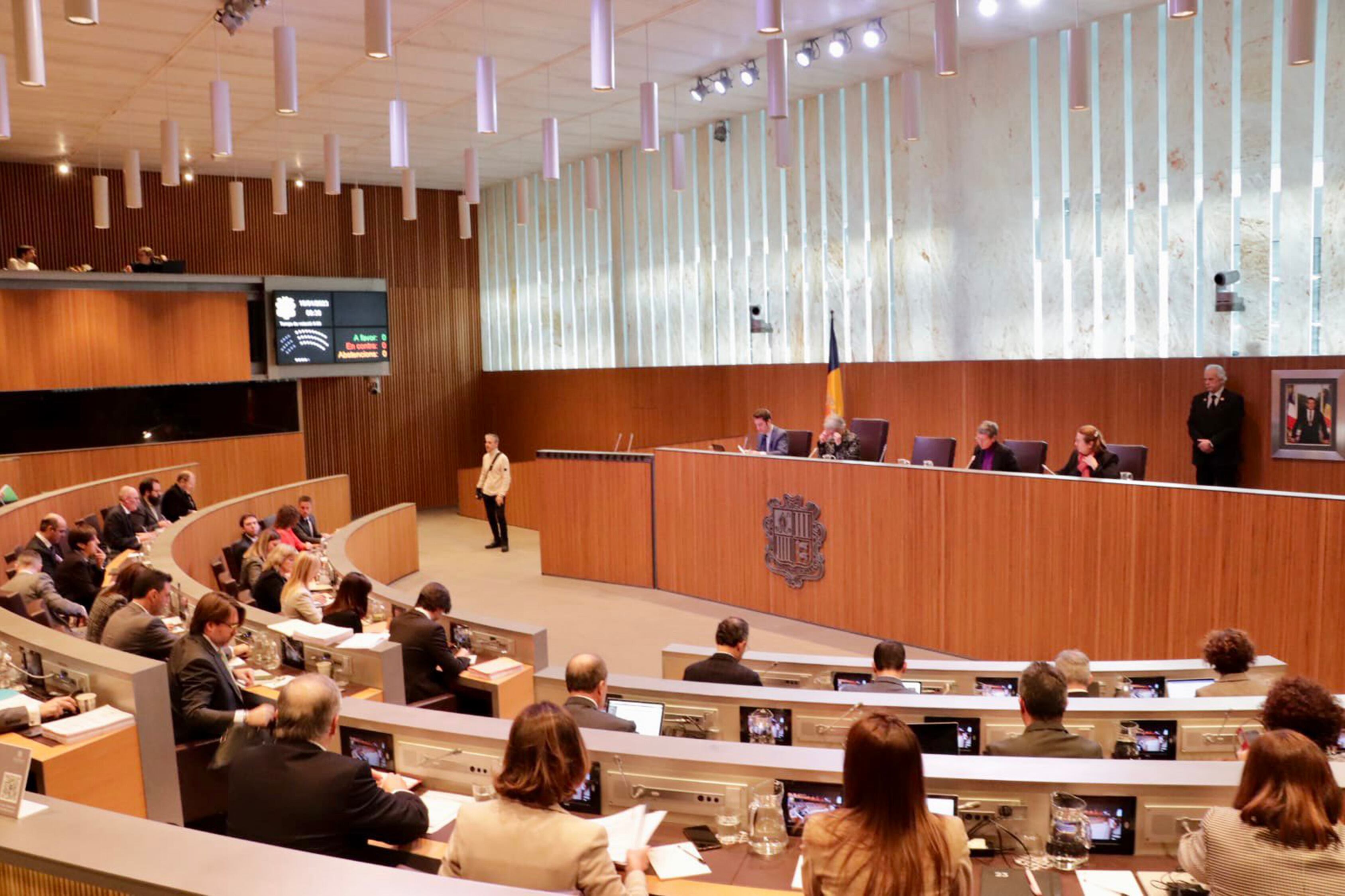 Un moment de la sessió de Consell General d'aquest dijous.