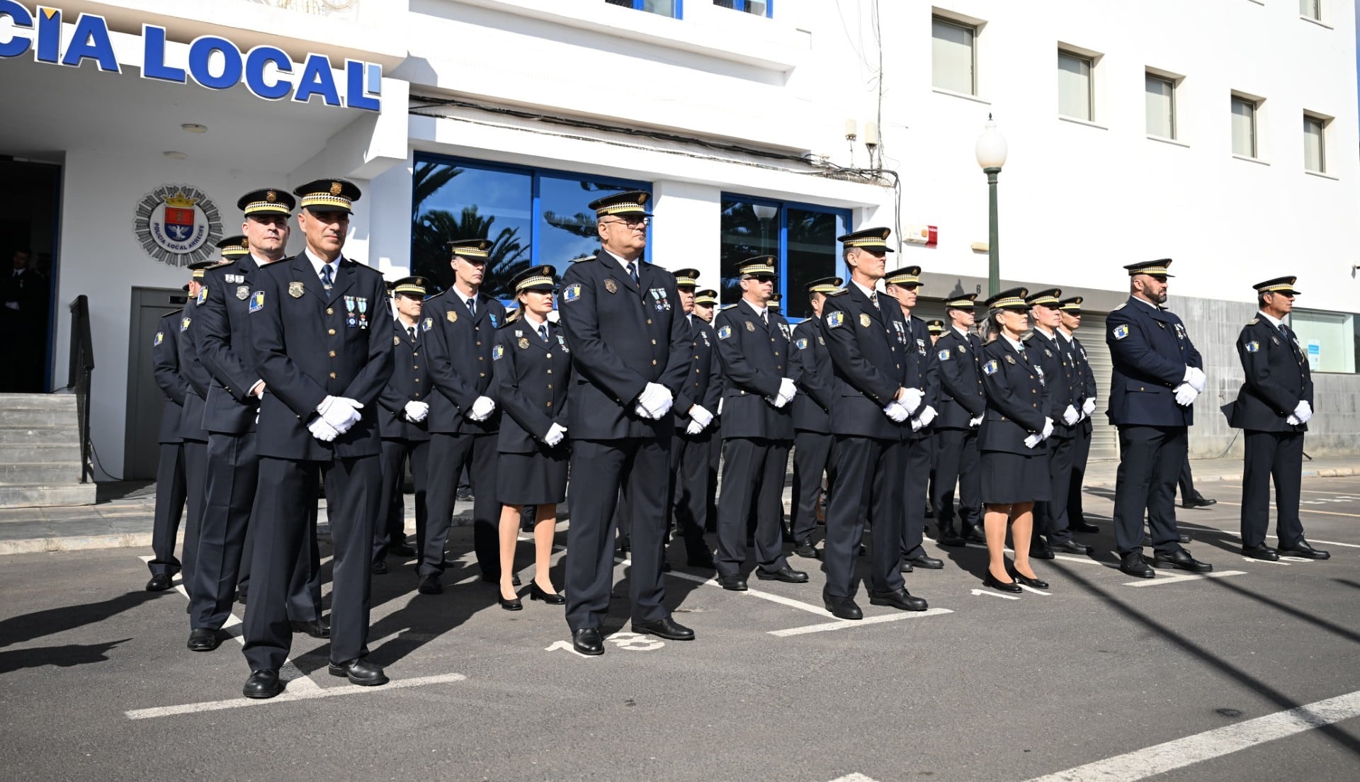 Agentes de la Policía Local de Arrecife.