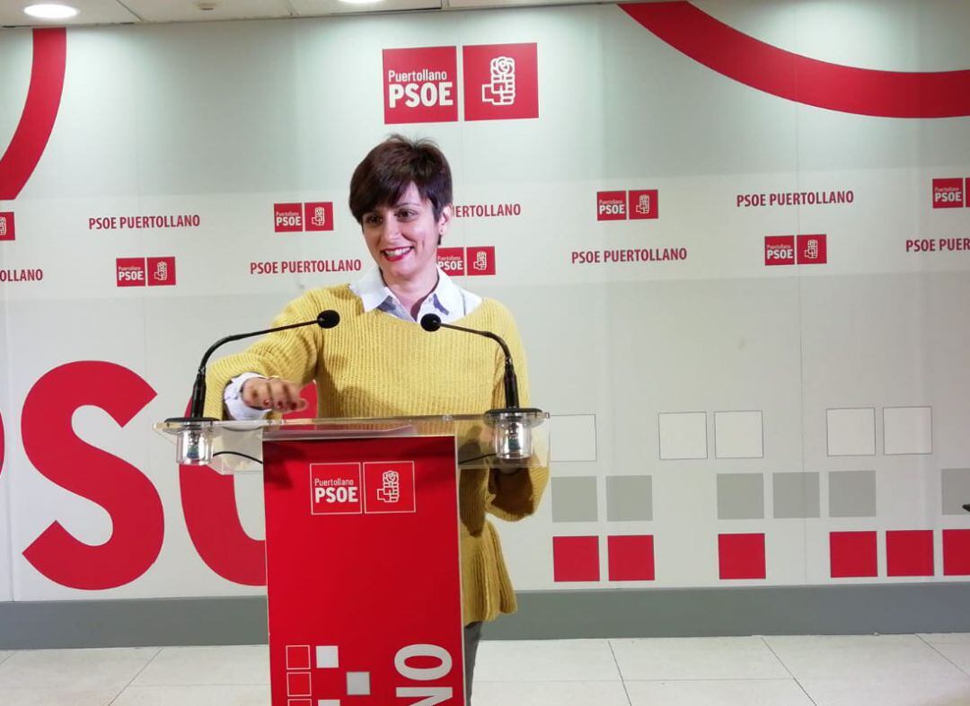 Foto de archivo de Isabel Rodríguez, durante una rueda de prensa de su partido