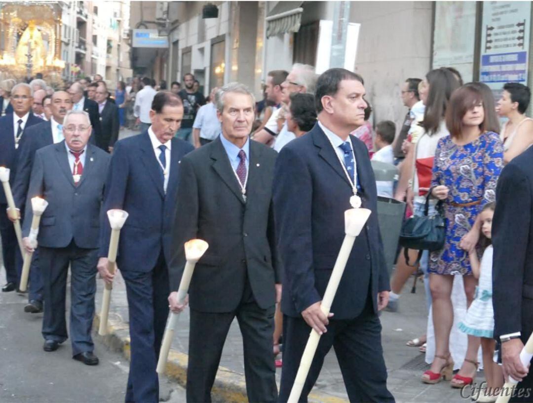 Procesión de la octava en una imagen de archivo