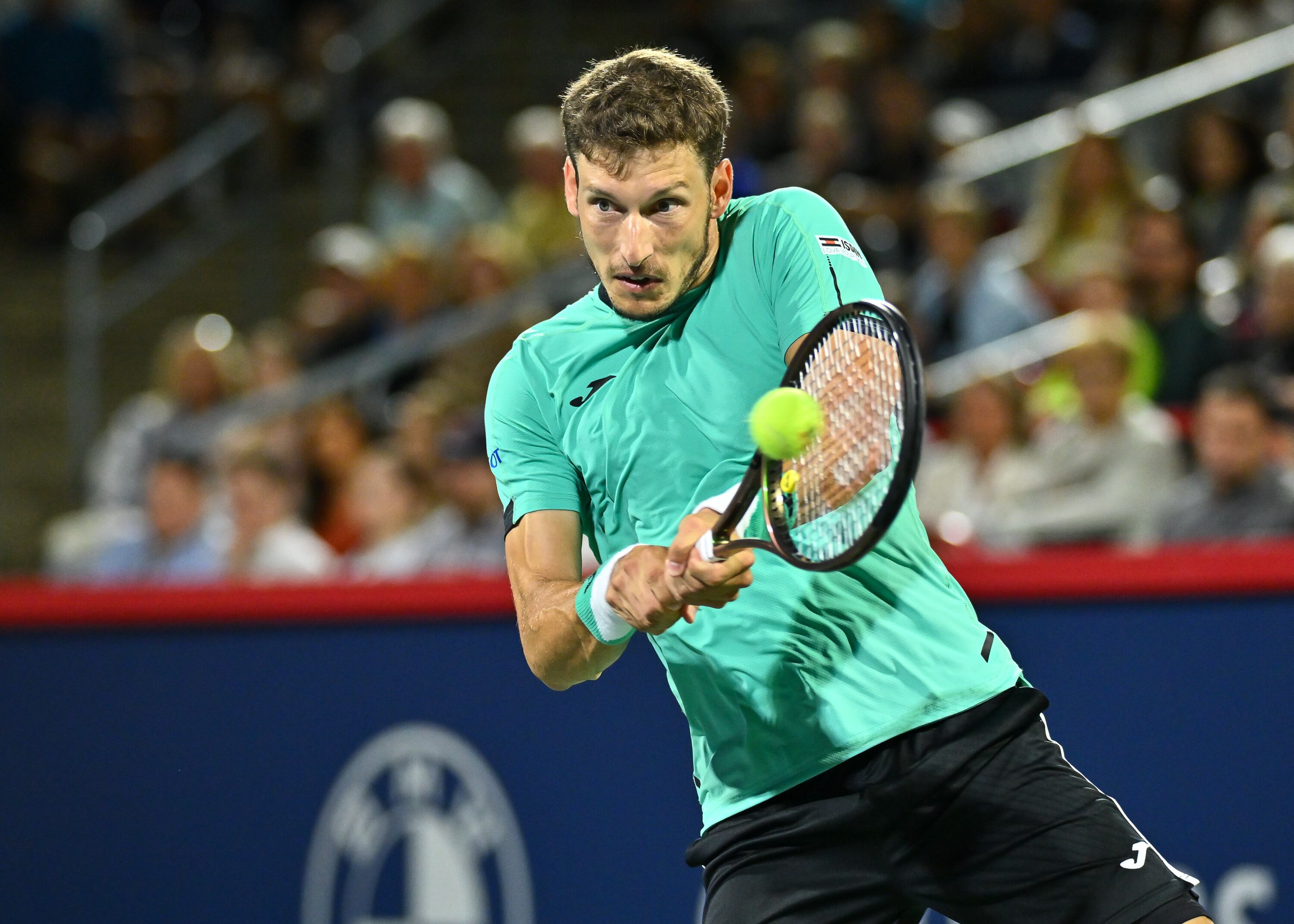 Pablo Carreño realiza un golpeo durante un encuentro del Masters 1000 de Montreal.