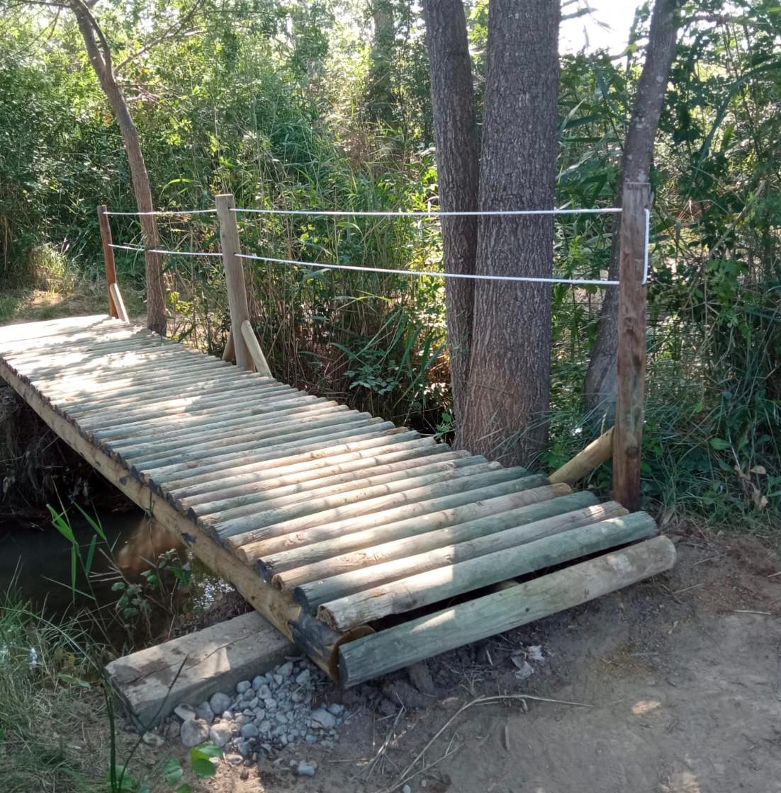 Pasareala arreglada junto a la fuente de Marcelo