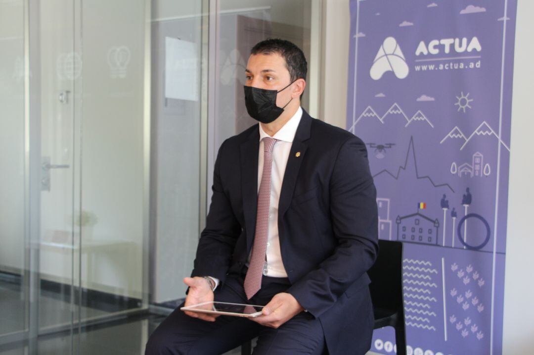 El ministre de Presidència, Economia i Empresa i president d'Actua, Jordi Gallardo