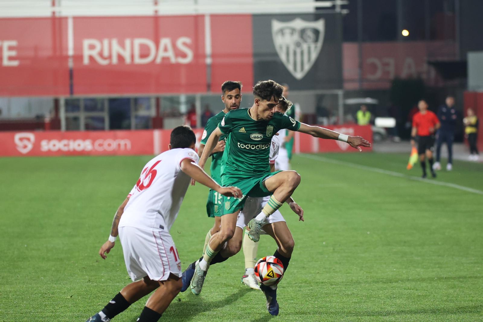 Imagen del partido disputado ante el Sevilla C