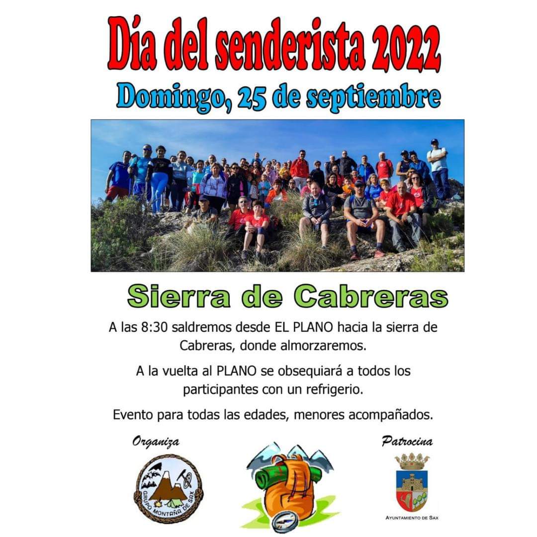 Cartel del día del senderista 2022