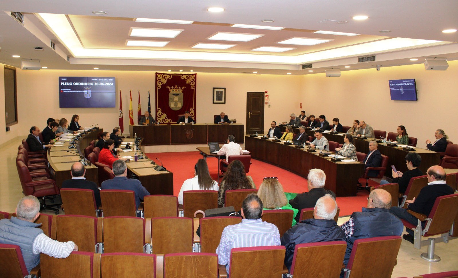 Imagen del pleno del Ayuntamiento de Albacete celebrado este martes