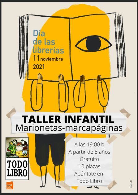 Cartel que anuncia el taller