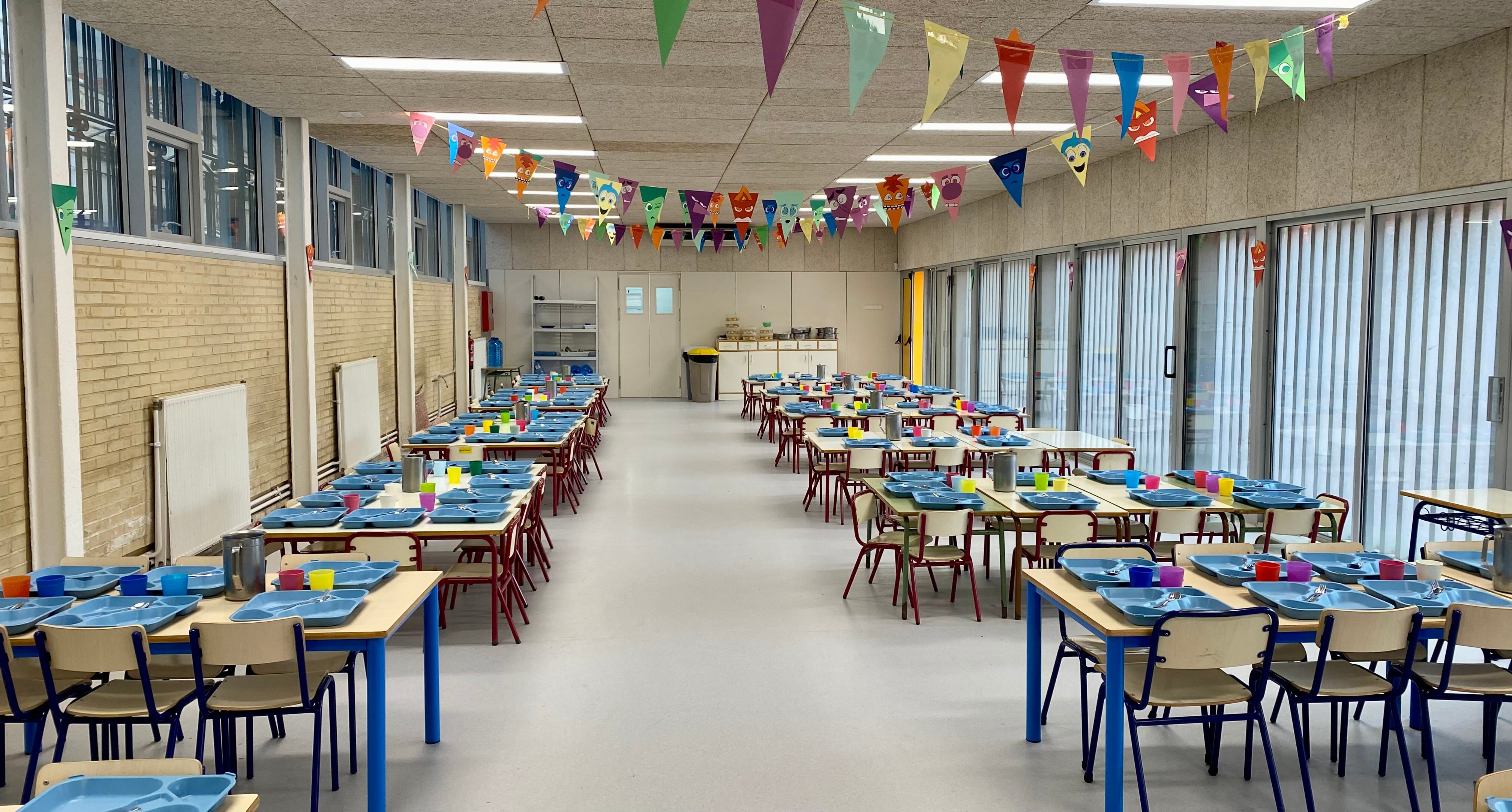 Planta baja del comedor del colegio Padre Manjón de Elda