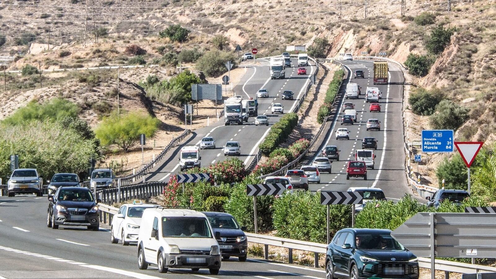 En la comarca del Medio Vinalopó, las principales retenciones podrían concentrarse en la autovía A-31