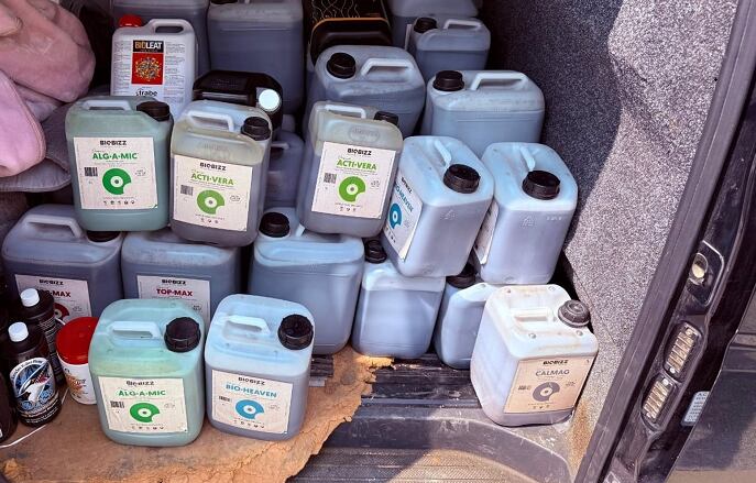 Productos intervenidos por la Guardia Civil