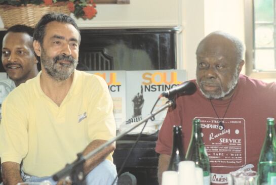 Graziano junto a Rufus Thomas en la edición de 1997