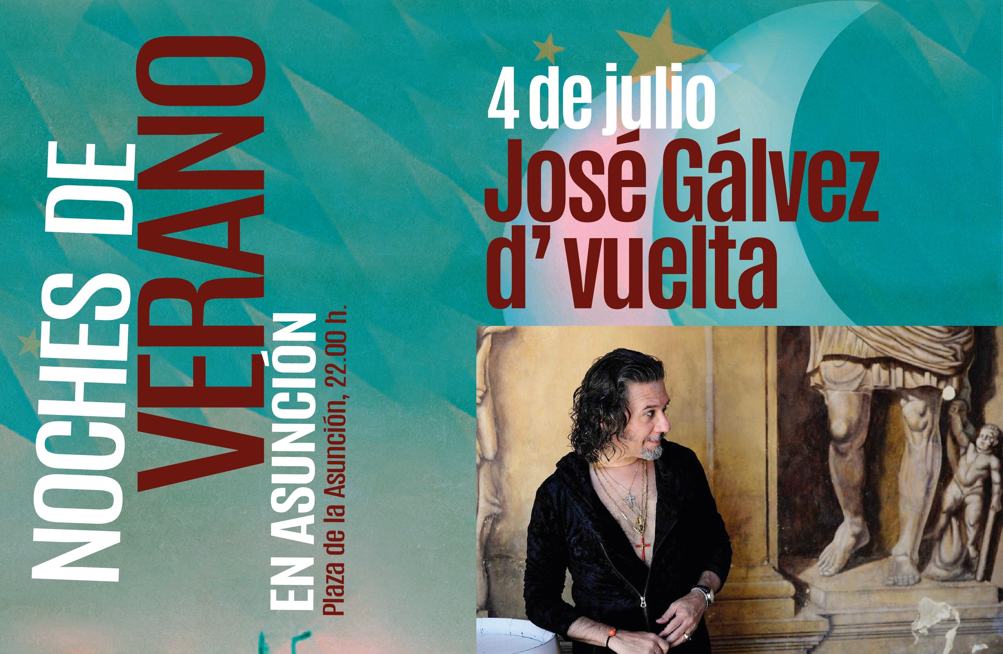 Cartel del concierto de José Gálvez en la plaza de la Asunción, Jerez