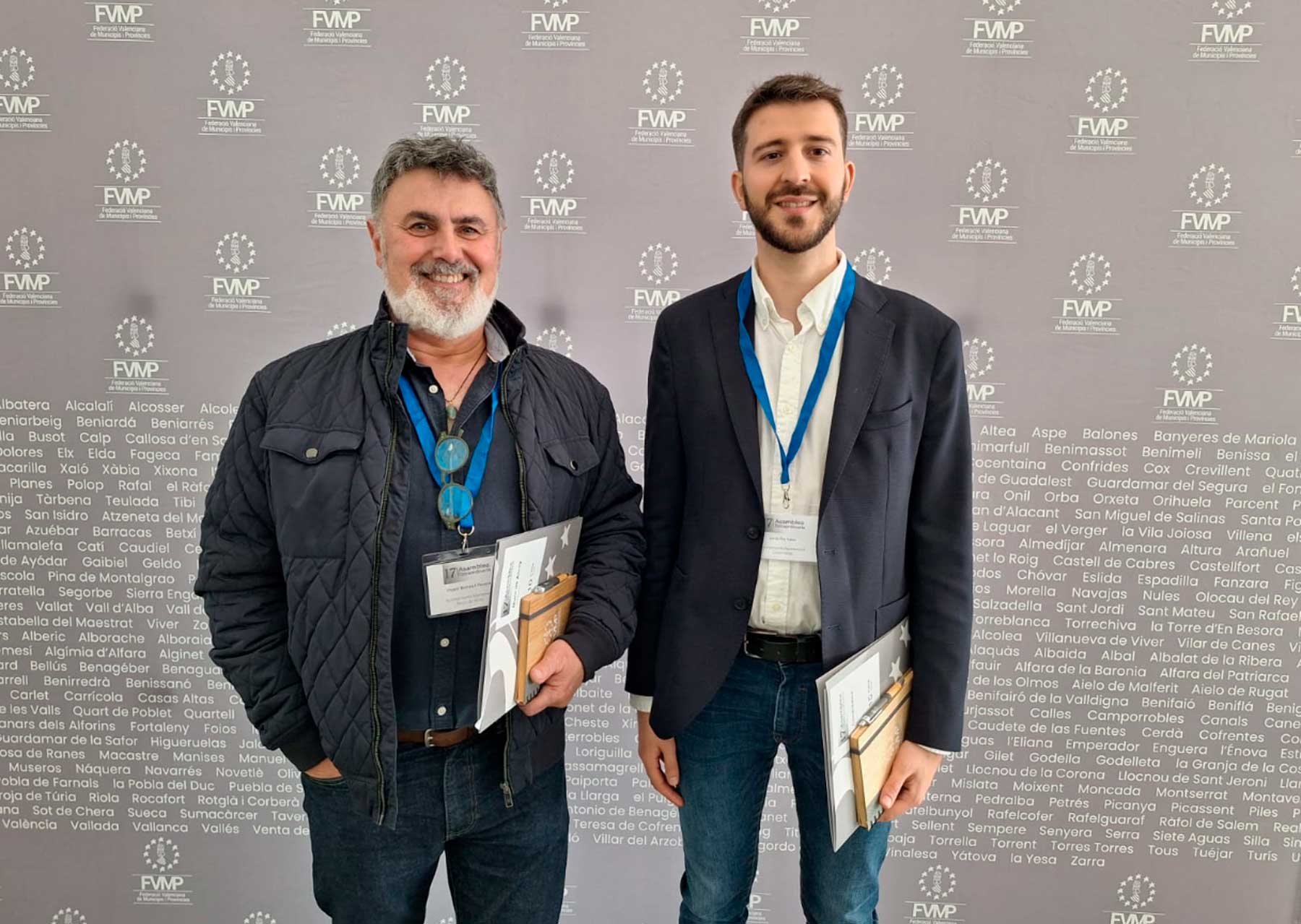 Vicent Molina y Jordi Pla, alcaldes de Muro y Cocentaina