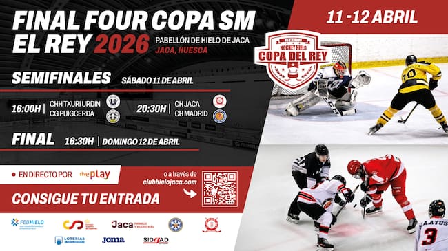 Fase final de la Copa del Rey de hockey hielo en Jaca