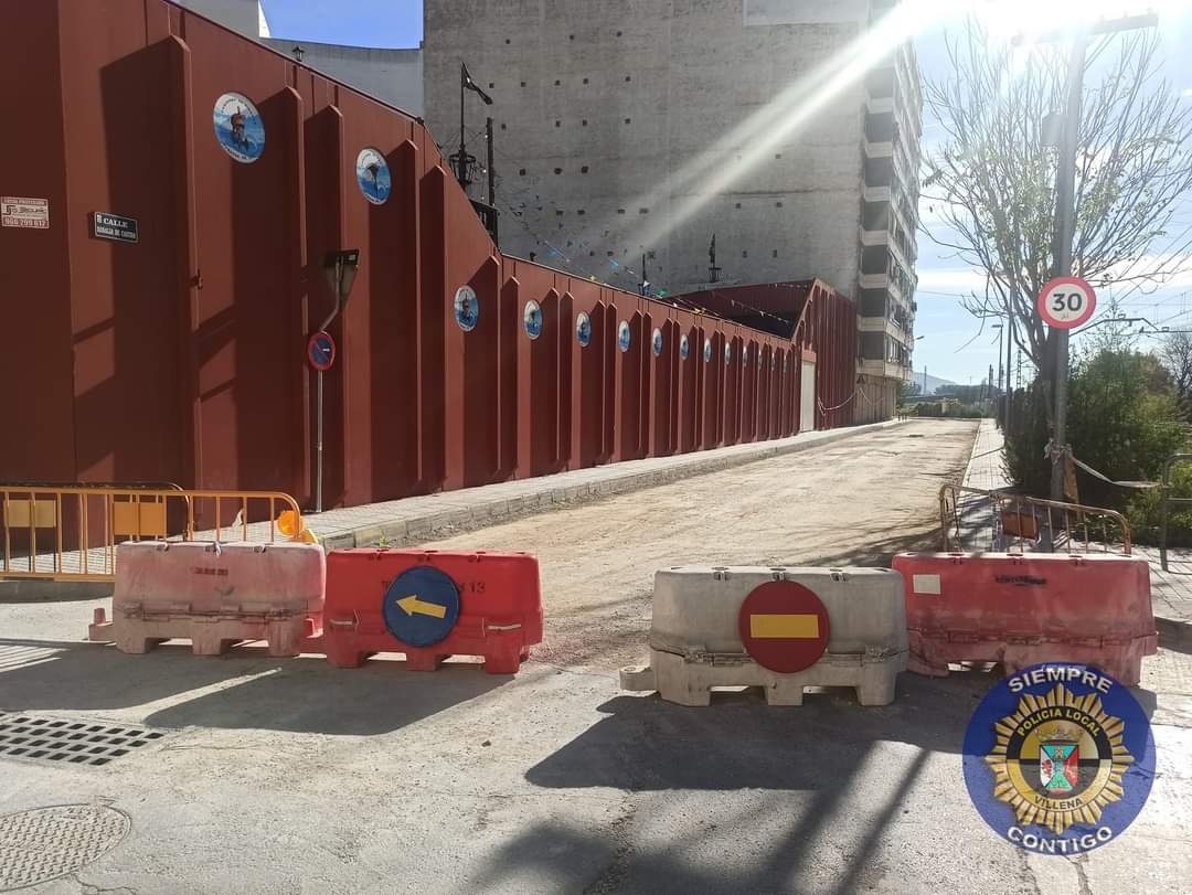 Una de las calles afectadas