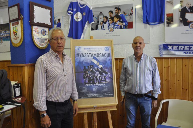 Rafael Coca y Juan Bellido el día de la presentación de la campaña