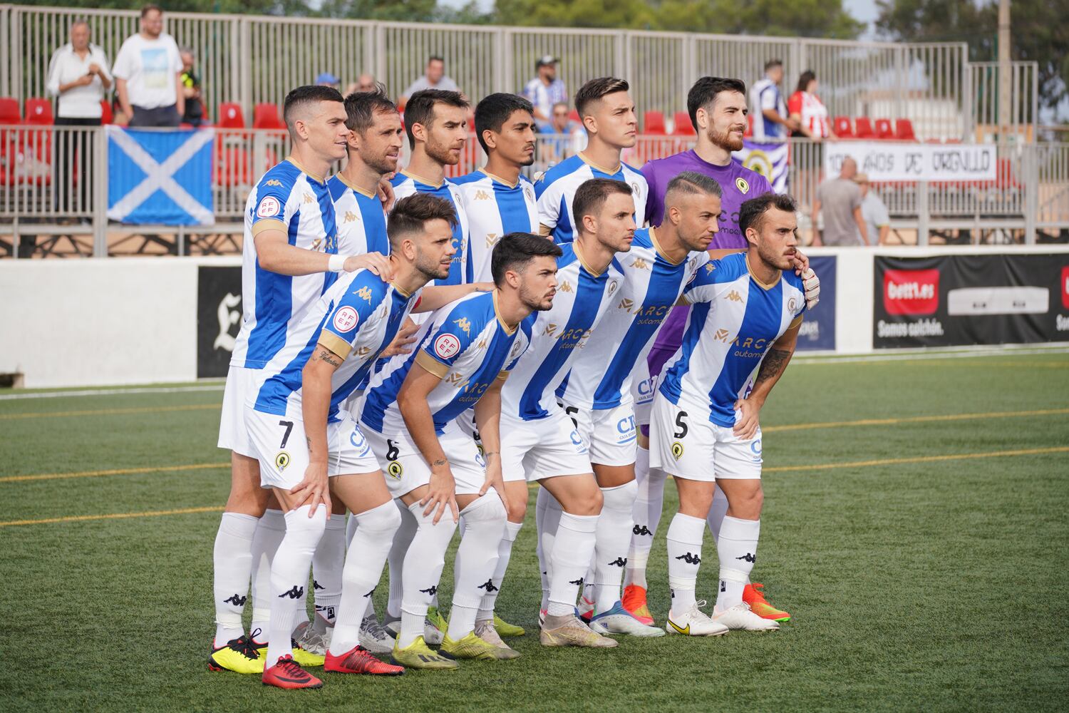 Alineación del Hércules frente a la SD Forementera