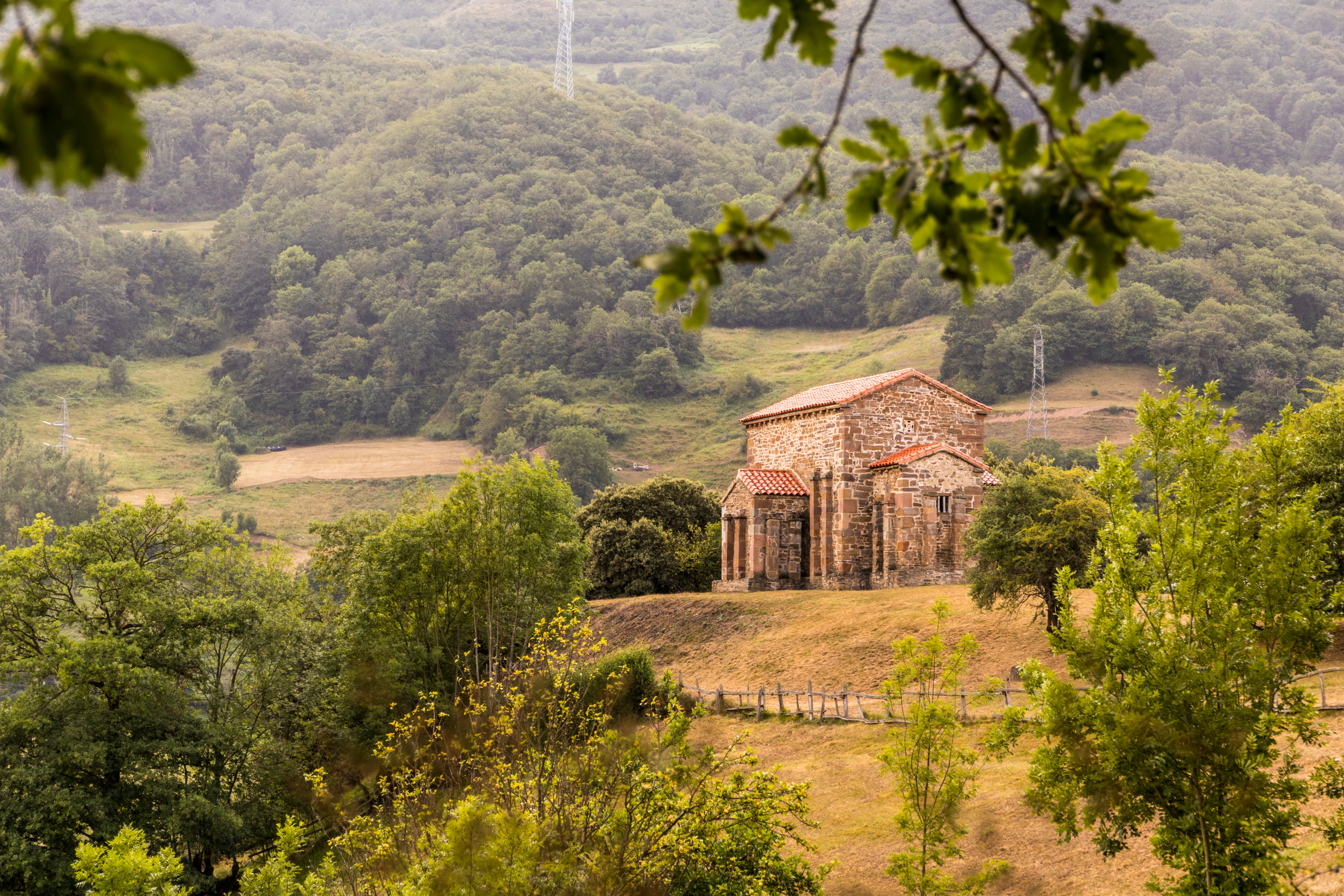 Lena, Spain. The Church of Santa Cristina de Lena, a Roman Catholic pre-Rromanesque temple in Asturias. A World Heritage Site since 1985