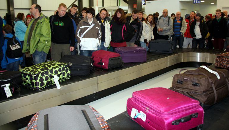 Cinta de recollida d'equipatges a l'aeroport d'Alguaire, a Lleida