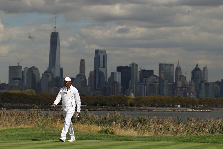 Tiger Woods, en un campo de golf