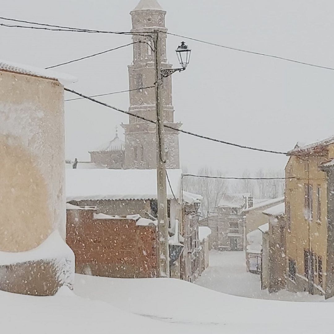 Nevada en Ferreruela de Huerva (Teruel) 